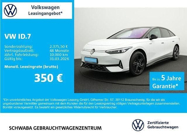 Gletscherweiß metallic Gebraucht 2025 VW ID.7 GTX Kleinwagen | 47.510 € (Guter Preis) - Bild 1/4