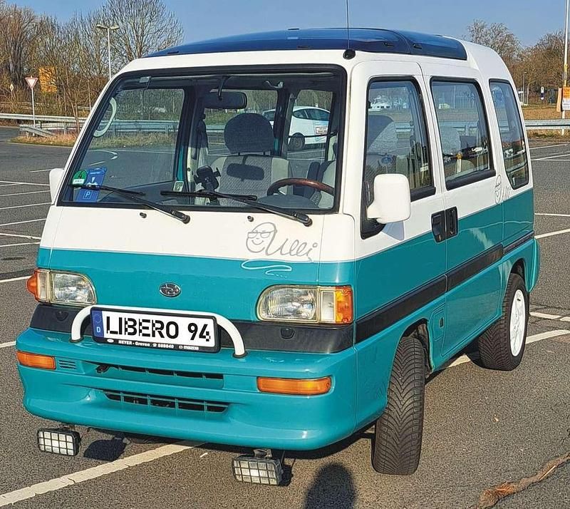 Gebraucht Subaru Libero 54 PS (39 kW) 1994 Grün+weiß Van / Kleinbus