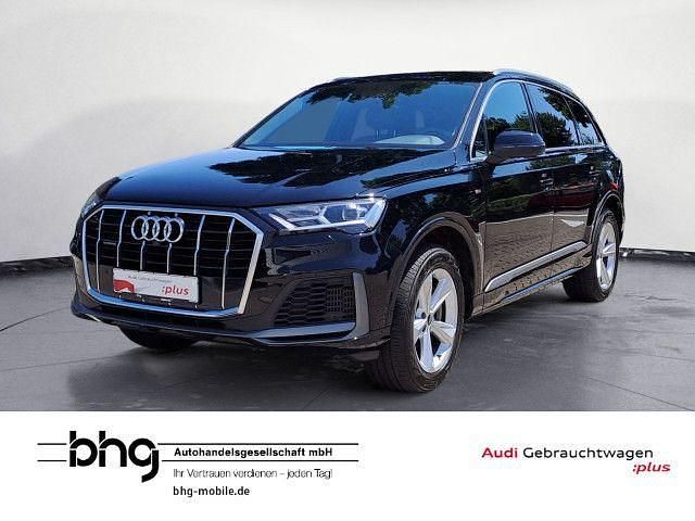 Tiefschwarz Gebraucht 2021 Audi Q7 Design SUV | 44.720 € (Guter Preis) - Bild 1/4