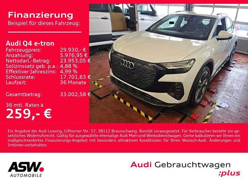 Gebraucht Audi Q4 e-tron Advanced 150 kW (204 PS) 2022 Gletscherweiß metallic SUV