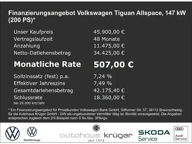 Gebraucht VW Tiguan R-line 200 PS (147 kW) 2024 Weiß SUV
