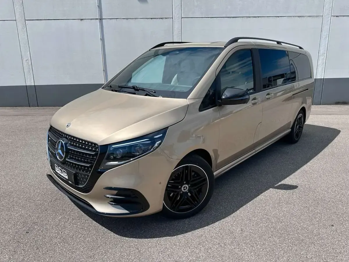 Neu Mercedes V300 Exclusive 237 PS (174 kW) 2026 Lackfarbe kalaharigold metalli Van / Kleinbus