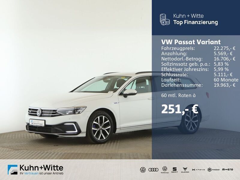Weiß Gebraucht 2020 VW Passat GTE Kombi | 22.275 € (Fairer Preis) - Bild 1/3