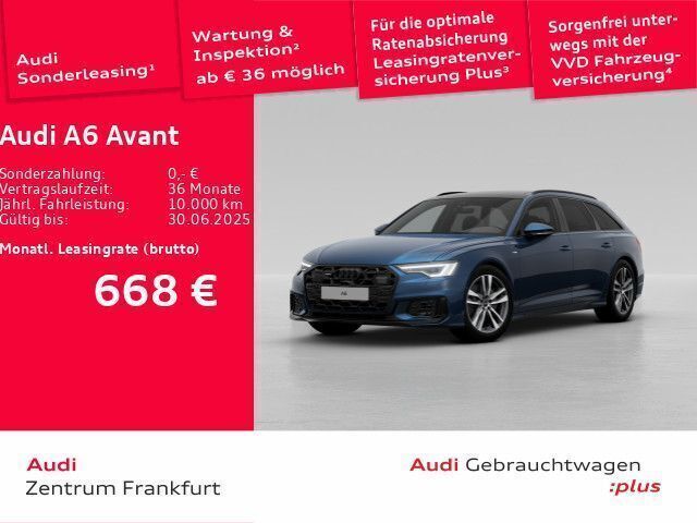 Blau Gebraucht 2024 Audi A6 Design Kombi | 59.850 € - Bild 1/2