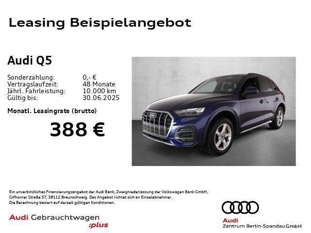 Blau Gebraucht 2024 Audi Q5 Ambiente SUV | 44.930 € (Fairer Preis) - Bild 1/4