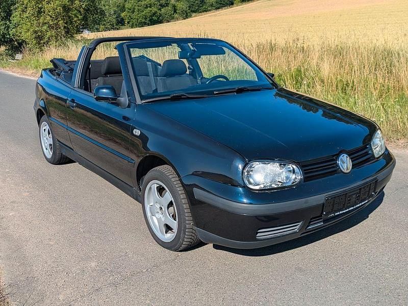 Schwarz Gebraucht 1998 VW Golf Cabriolet Cabrio | 1.890 € (Guter Preis) - Bild 1/4