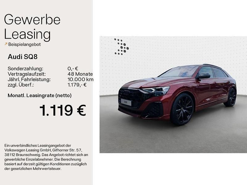 Rubino red metallic (bentley) Neu 2024 Audi SQ8 Sport SUV | 129.990 € (Fairer Preis) - Bild 1/4