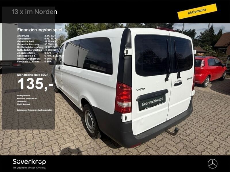 Weiß Gebraucht 2015 Mercedes Vito Van / Kleinbus | 12.483 € (Superpreis) - Bild 1/4