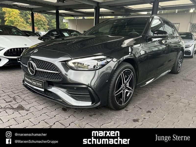 Lack graphitgrau Gebraucht 2023 Mercedes C300e AMG line Kombi | 39.840 € (Guter Preis) - Bild 1/4