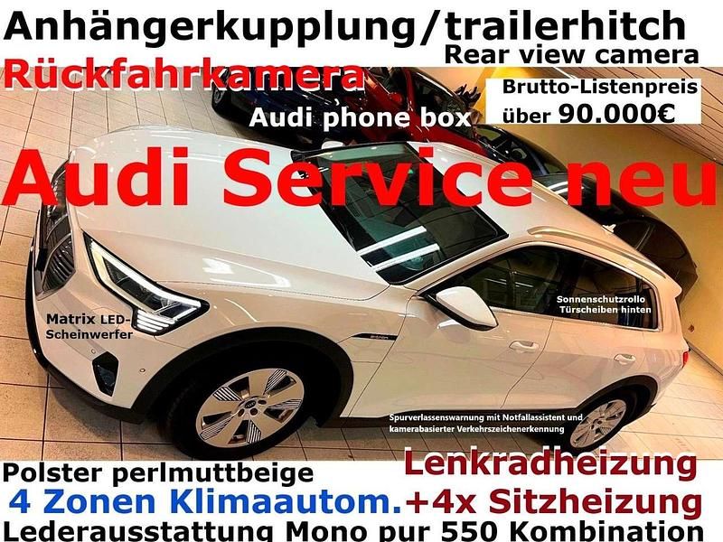Gebraucht Audi e-tron 300 kW (408 PS) 2021 Weiß SUV