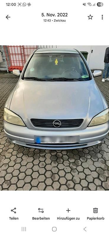 Silber Gebraucht 2001 Opel Astra Limousine | 950 € (Fairer Preis) - Bild 1/4