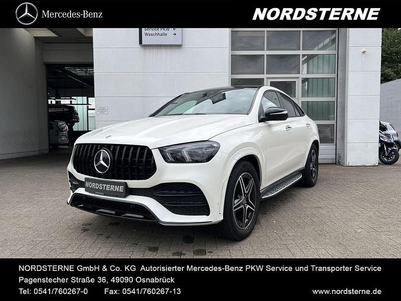 Manufaktur diamantweiß bright Gebraucht 2024 Mercedes GLE350 AMG line Coupé | 79.888 € (Superpreis) - Bild 1/4