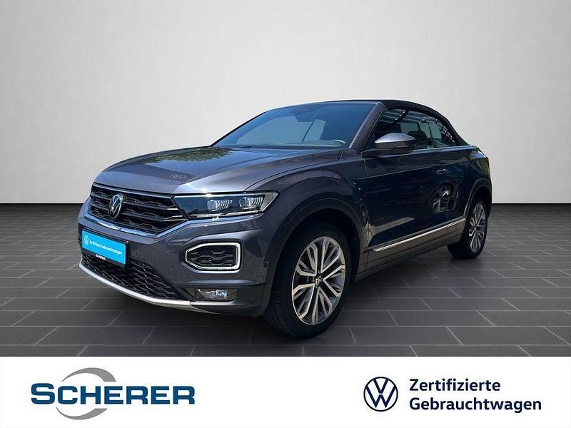 Rauchgrau metallic schwarz Gebraucht 2021 VW T-Roc Cabriolet Style Cabrio | 25.280 € (Guter Preis) - Bild 1/4