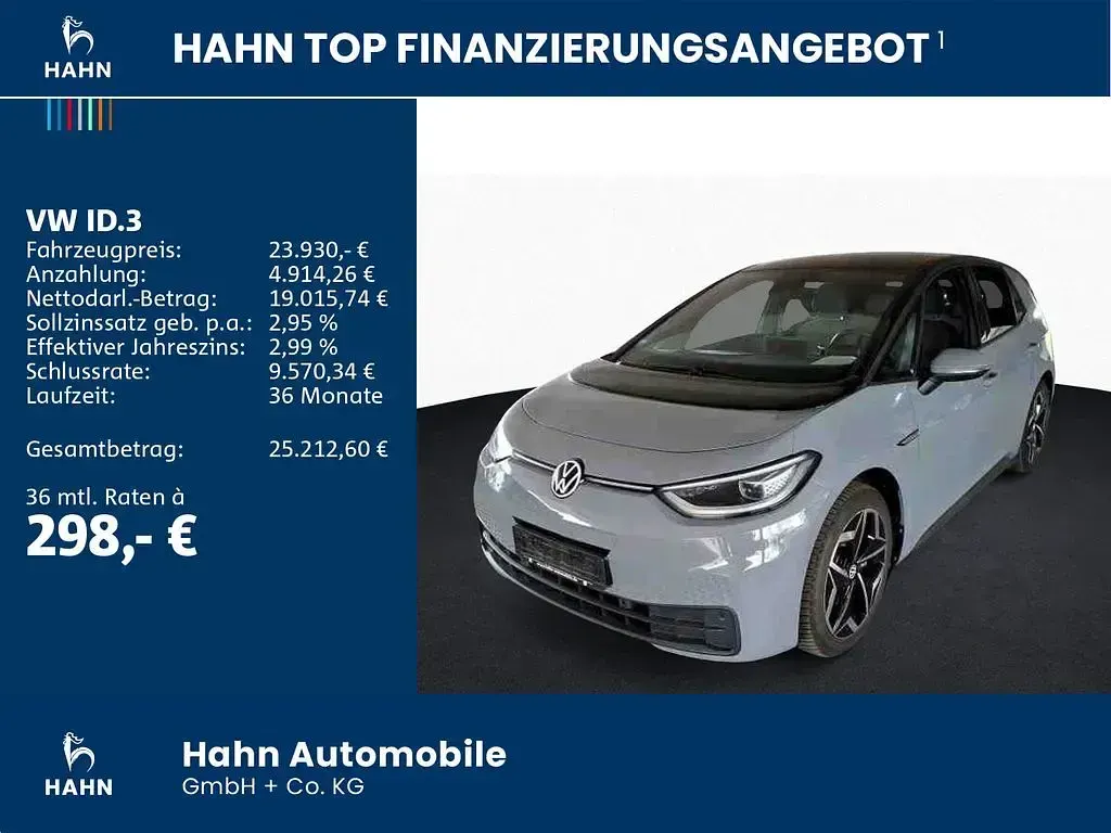 Gebraucht VW ID.3 Pro 106 kW (145 PS) 2022 Mondsteingrau Kleinwagen