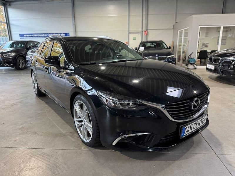 Schwarz Gebraucht 2018 Mazda 6 Exclusive-Line Kombi | 16.950 € (Superpreis) - Bild 1/4