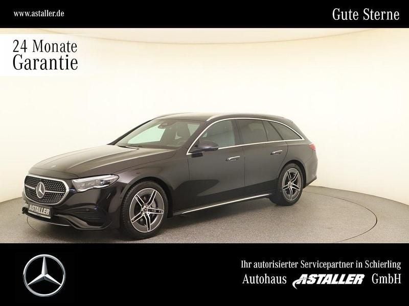 Metalliclack obsidianschwarz Gebraucht 2024 Mercedes E450 AMG line Kombi | 63.699 € (Fairer Preis) - Bild 1/4