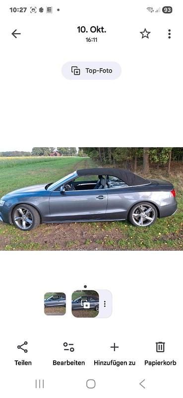 Gebraucht Audi A5 Cabriolet 190 PS (139 kW) 2016 Grau Cabrio