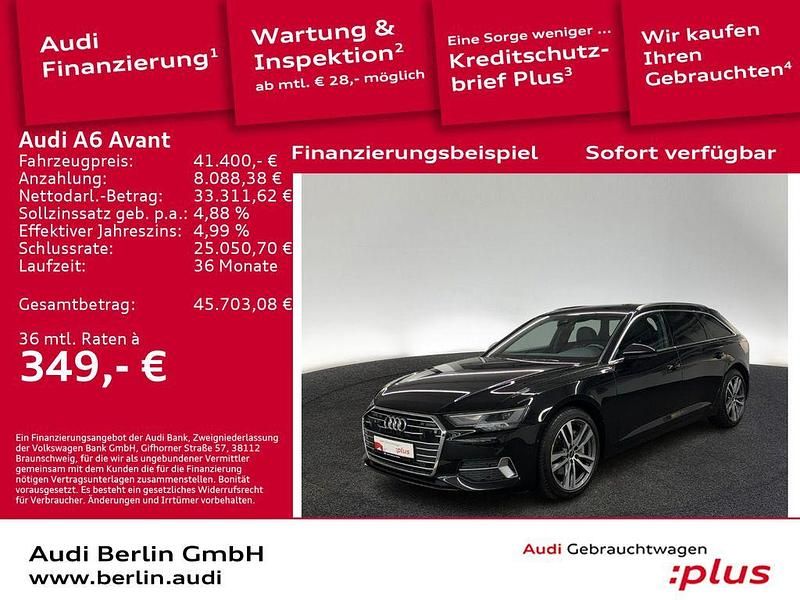 Mythosschwarz metallic Gebraucht 2022 Audi A6 Ambiente Kombi | 41.400 € (Teuer) - Bild 1/3