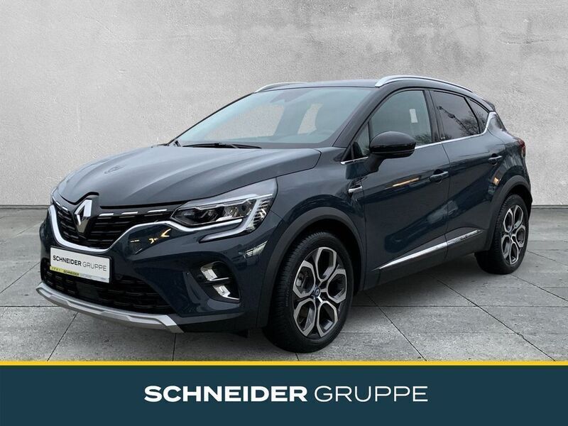 Rauchblau/schwarz Gebraucht 2021 Renault Captur Intens SUV | 18.890 € (Guter Preis) - Bild 1/4