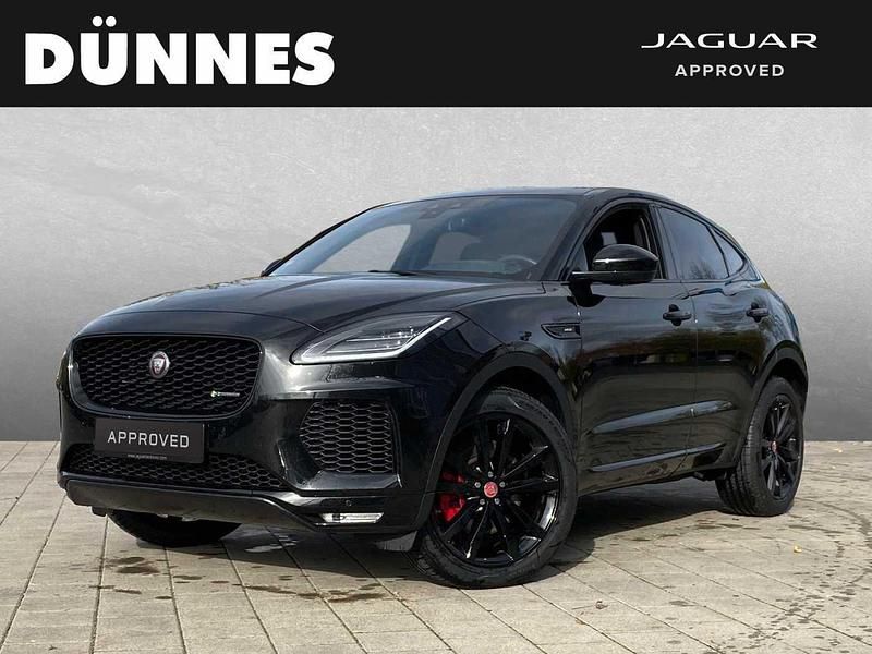 Schwarz (snatorini black) Gebraucht 2019 Jaguar E-Pace R-Dynamic SUV | 43.185 € - Bild 1/4