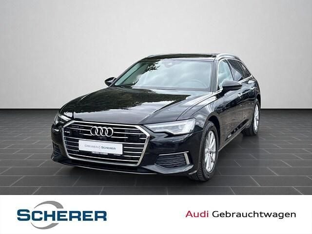 Mythosschwarz metallic (metallic) Gebraucht 2022 Audi A6 Design Kombi | 33.400 € (Guter Preis) - Bild 1/4