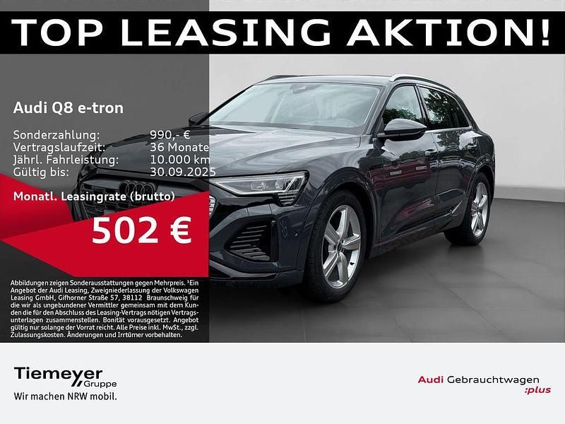 Grau Gebraucht 2024 Audi Q8 e-tron S-Line SUV | 53.220 € (Guter Preis) - Bild 1/4
