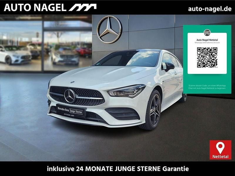 Weiß Gebraucht 2020 Mercedes CLA250e Shooting Brake AMG line Kombi | 26.958 € (Fairer Preis) - Bild 1/4