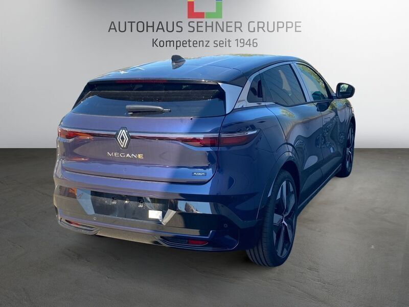Gebraucht Renault Megane E-Tech Techno 160 kW (218 PS) 2024 Blau (nachtblau metallic, black pearlschwarz meta) Limousine