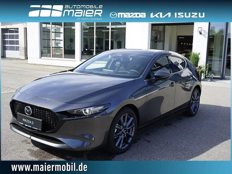 Grau Gebraucht 2023 Mazda 3 Exclusive-Line Kleinwagen | 24.950 € (Fairer Preis) - Bild 1/4