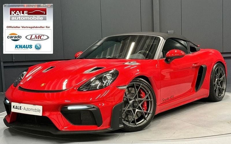 Rot Gebraucht 2024 Porsche 718 Spyder Sport Cabrio | 152.970 € (Superpreis) - Bild 1/4