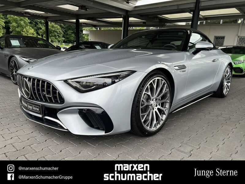 Lack hightechsilber Gebraucht 2023 Mercedes SL63 AMG Premium Plus Cabrio | 145.450 € (Etwas zu teuer) - Bild 1/4