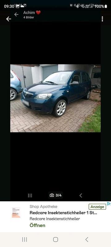 Gebraucht Mazda 2 80 PS (58 kW) 2003 Blau Kleinwagen