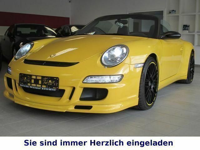 Speedgelb Gebraucht 2006 Porsche 911 Carrera 4S Cabriolet Cabrio | 69.900 € - Bild 1/4