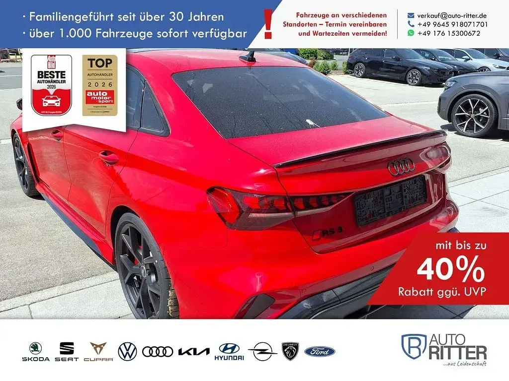 Neu Audi RS3 Sport 400 PS (294 kW) 2026 Schwarz Limousine