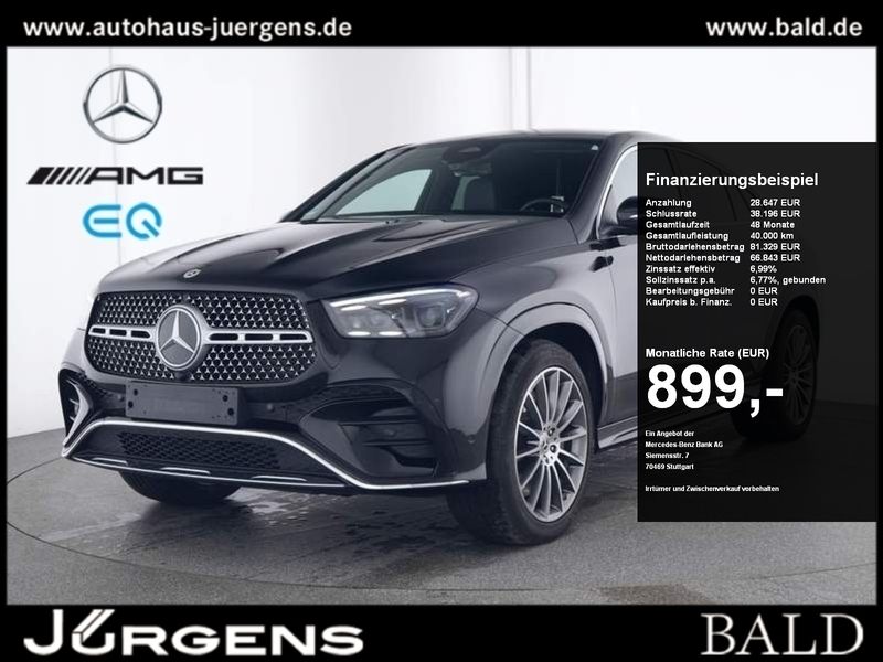 Unilack schwarz Gebraucht 2024 Mercedes GLE450 AMG AMG Coupé | 95.490 € (Superpreis) - Bild 1/4