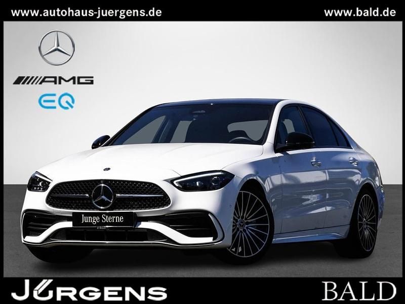 Weiss polarweiss Gebraucht 2024 Mercedes C300 AMG Limousine | 49.840 € (Teuer) - Bild 1/4
