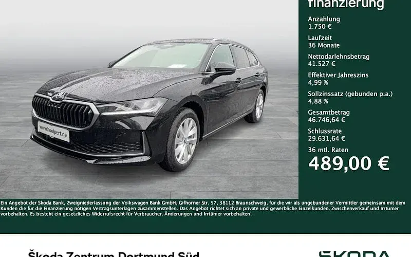 Uusi Skoda Superb Selection 193 HP (141 kW) 2026 Musta Farmari