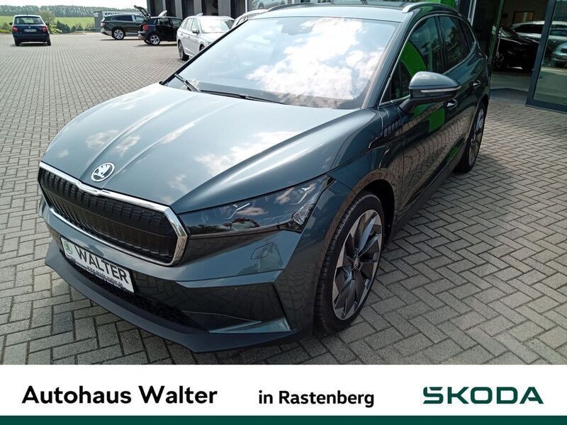 Grau Gebraucht 2021 Skoda Enyaq iV Suite SUV | 24.900 € (Fairer Preis) - Bild 1/4