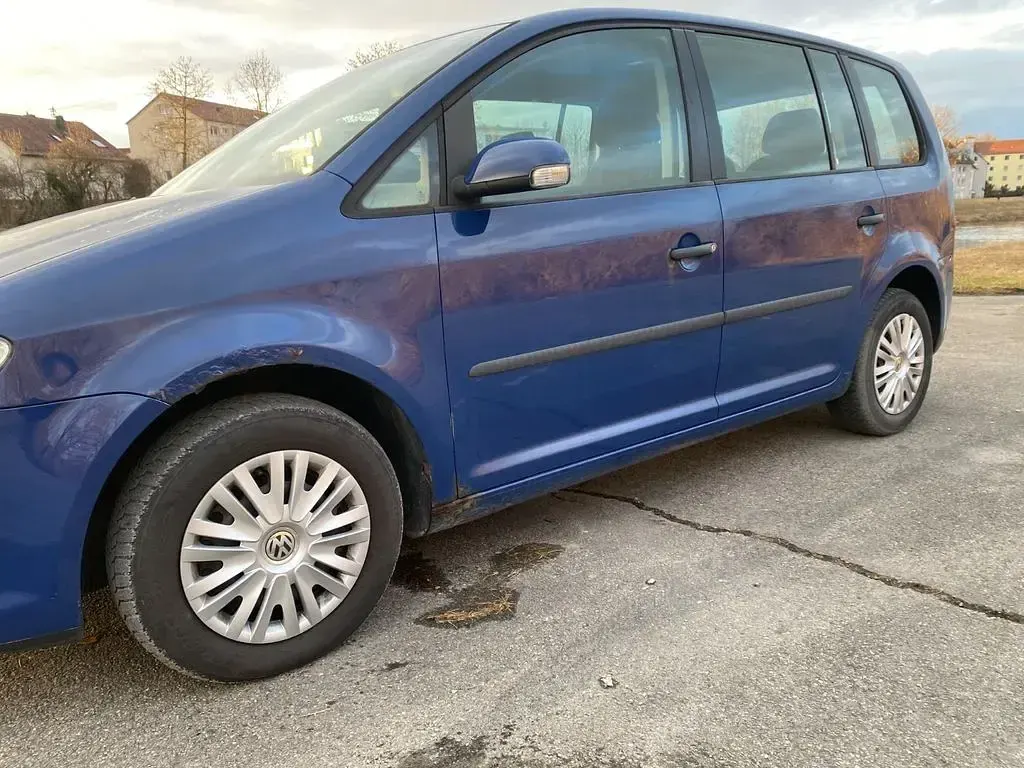 Gebraucht VW Touran Conceptline 90 PS (66 kW) 2007 Blau Van / Kleinbus