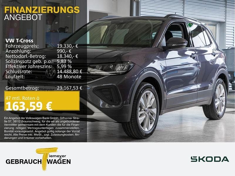 Grau Gebraucht 2024 VW T-Cross IQ Drive SUV | 19.330 € (Superpreis) - Bild 1/4