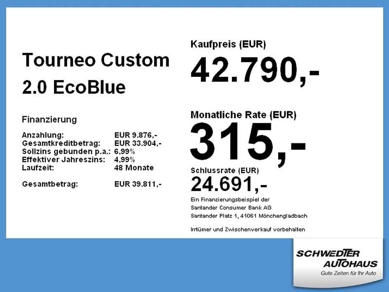 Gebraucht Ford Tourneo Titanium 136 PS (100 kW) 2025 Obsidianschwarz metallic Van / Kleinbus