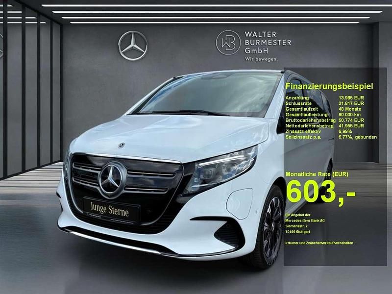 Weiß Gebraucht 2024 Mercedes EQV300 Van / Kleinbus | 54.880 € (Etwas zu teuer) - Bild 1/4