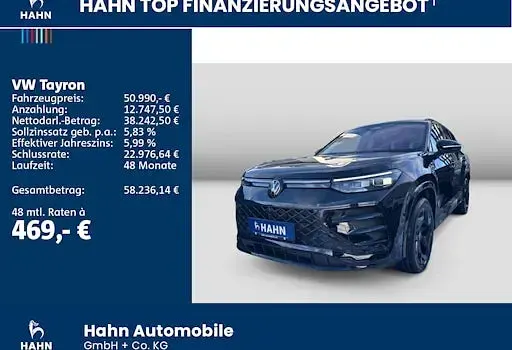 Gebraucht VW Tayron R-line 193 PS (141 kW) 2025 Grenadillschwarz metallic SUV