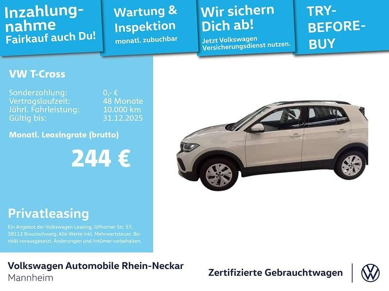 Grau Gebraucht 2024 VW T-Cross Life SUV | 20.291 € (Fairer Preis) - Bild 1/3