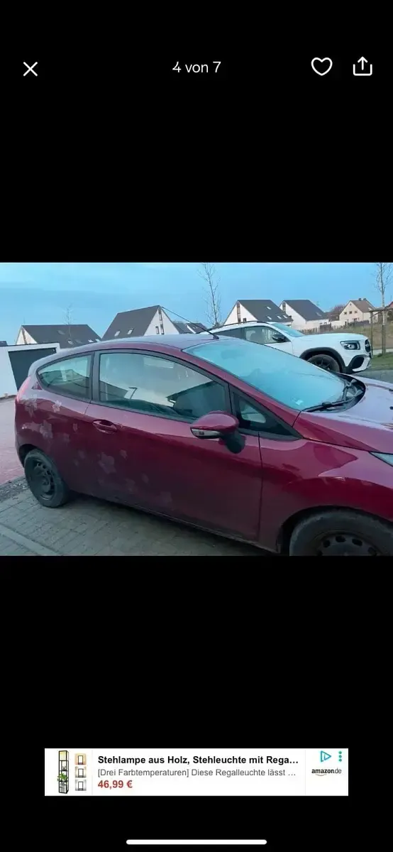 Gebraucht Ford Fiesta 60 PS (44 kW) 2009 Rot Kleinwagen