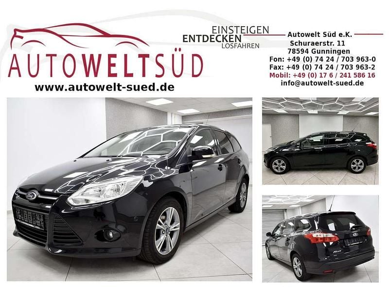 Pantherschwarz metallic Gebraucht 2014 Ford Focus SYNC Edition Kombi | 2.900 € (Superpreis) - Bild 1/4