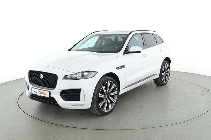 Weiß Gebraucht 2017 Jaguar F-Pace R-Sport SUV | 25.350 € (Fairer Preis) - Bild 1/3