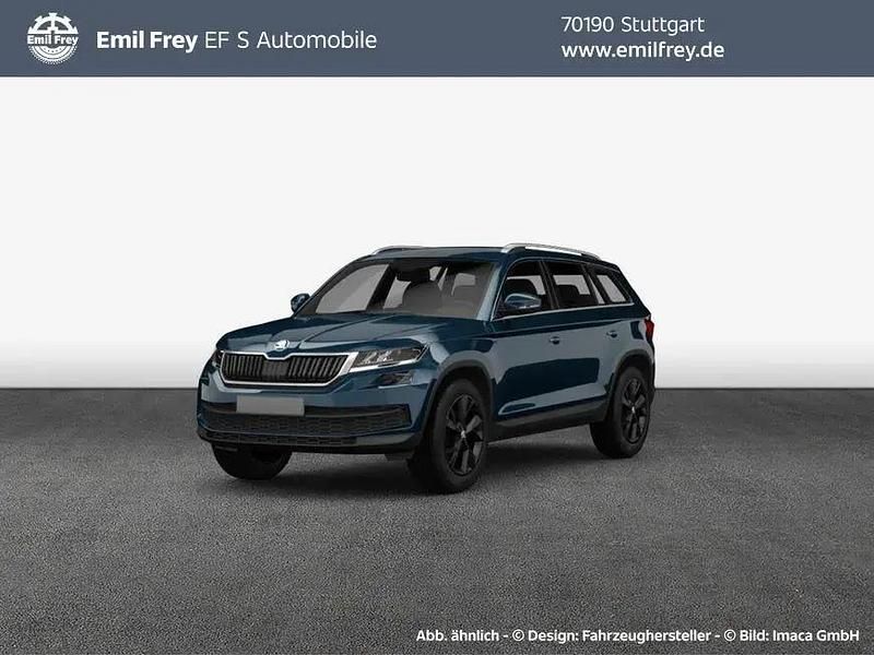 Lavablau metallic Gebraucht 2018 Skoda Kodiaq Ambition SUV | 27.290 € (Teuer) - Bild 1/4