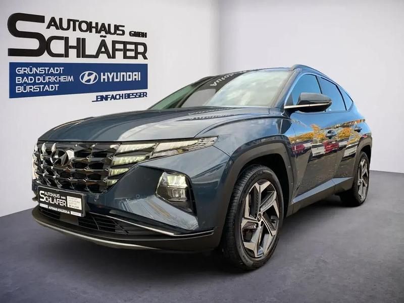 Teal blue / met Gebraucht 2021 Hyundai Tucson Trend SUV | 26.780 € (Fairer Preis) - Bild 1/1