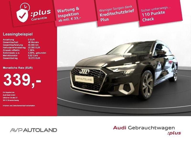 Schwarz Gebraucht 2022 Audi A3 Advanced Limousine | 22.440 € (Guter Preis) - Bild 1/4